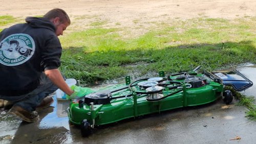Lawn Mower Deck Cleaning